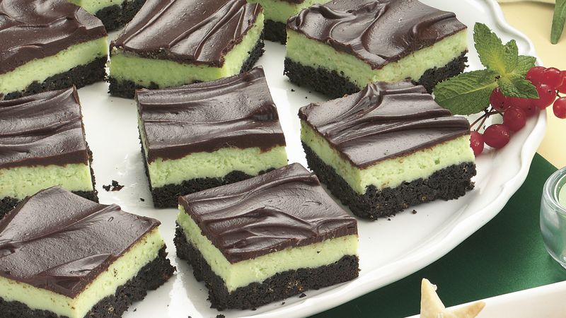 Mint Cheesecake Squares