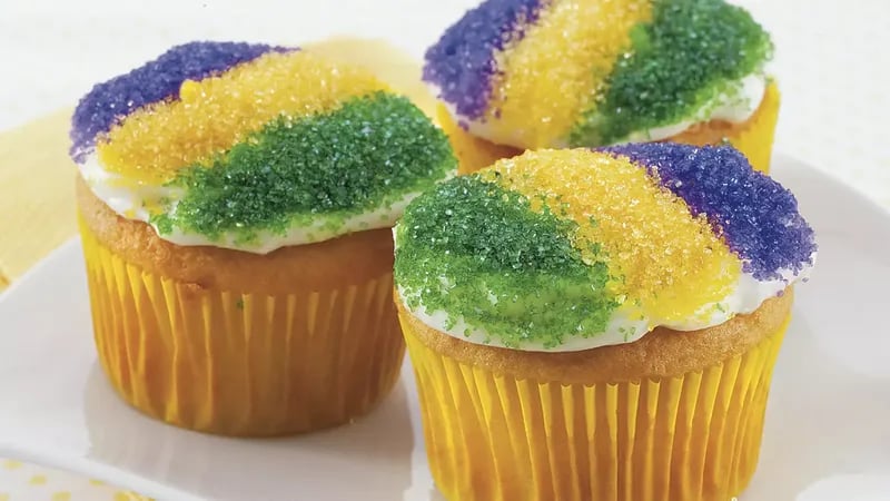 King Cake Cupcakes