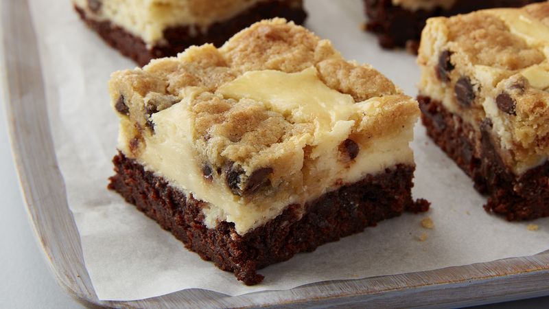 Chocolate Chip Cream Cheese Brownies - Beyond the Butter