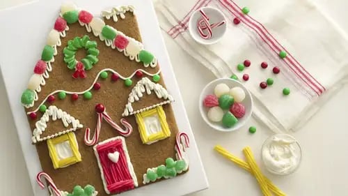 Giant Gingerbread House Cookie