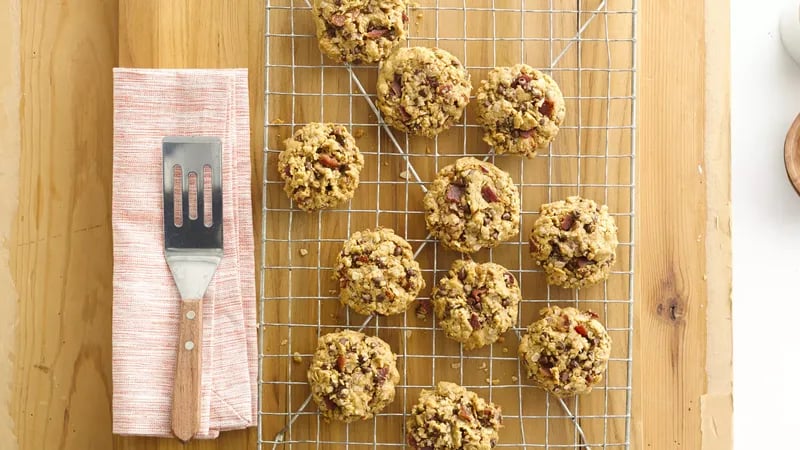 Gluten-Free Oatmeal-Bacon-Chocolate Chip Cookies