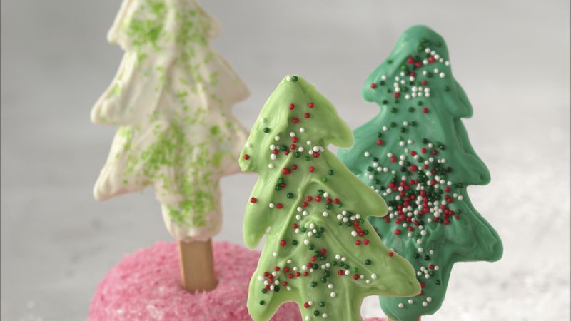 Christmas Tree Candy Pops