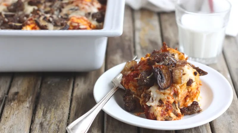 Easy Sausage Pizza Bake