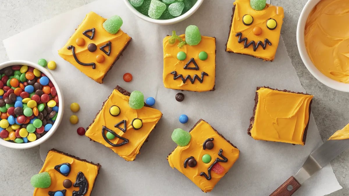 Jack-o’-Lantern Brownies