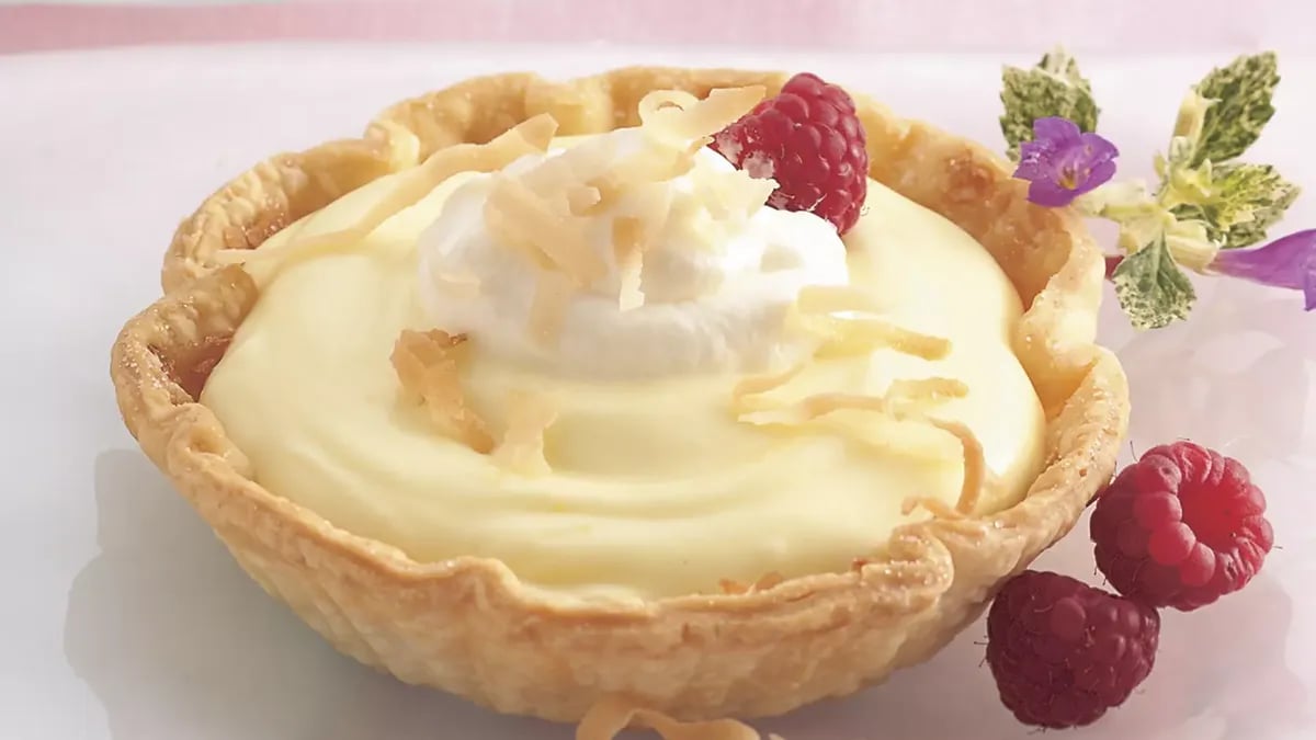 Coconut-Lemon Cream Tartlets