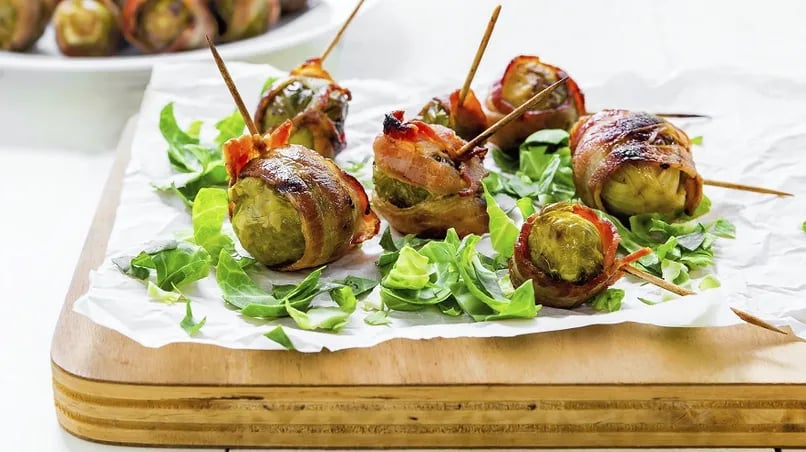 Bacon-wrapped Brussels Sprouts