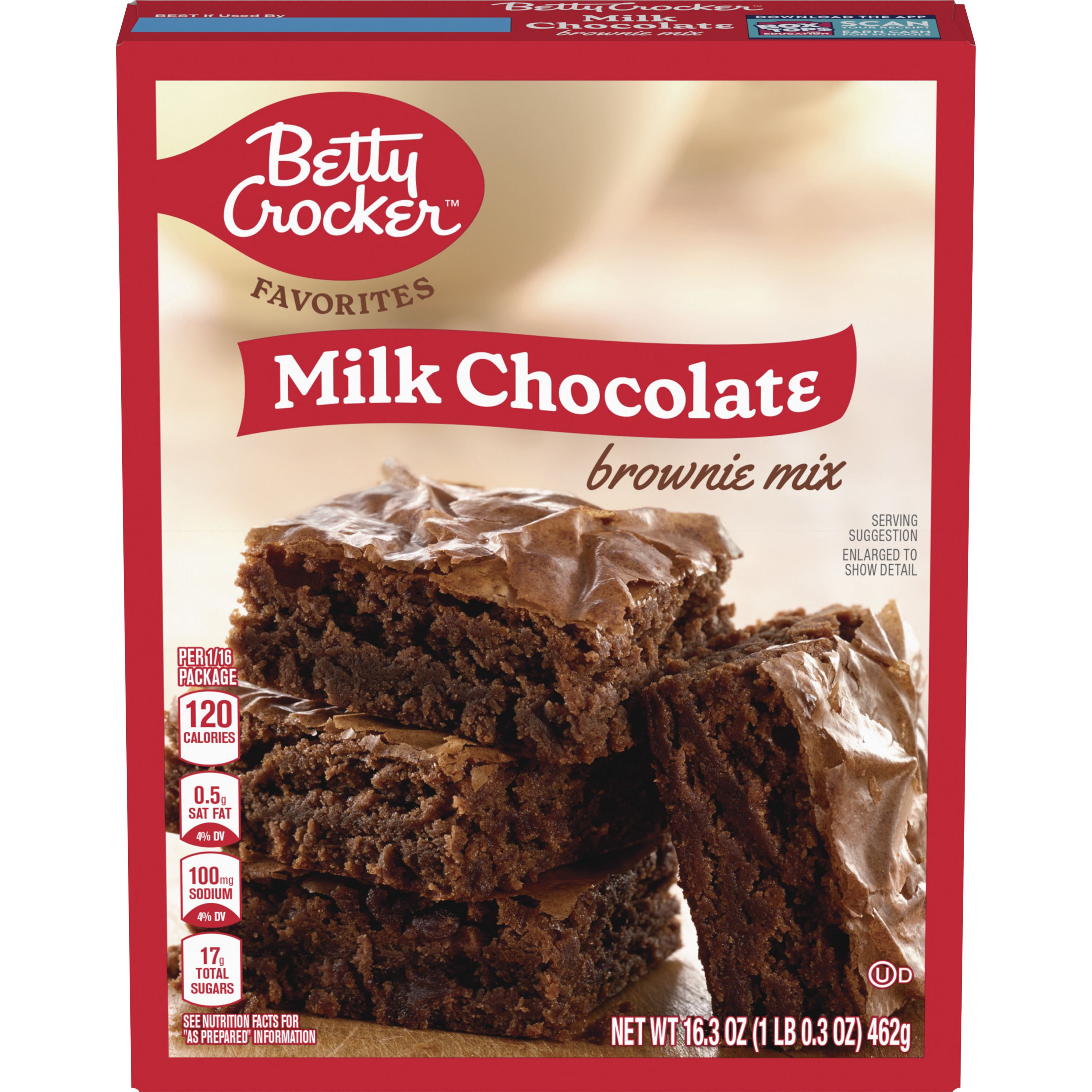 Betty Crocker Favorites Milk Chocolate Brownie Mix,16.3 oz - Front