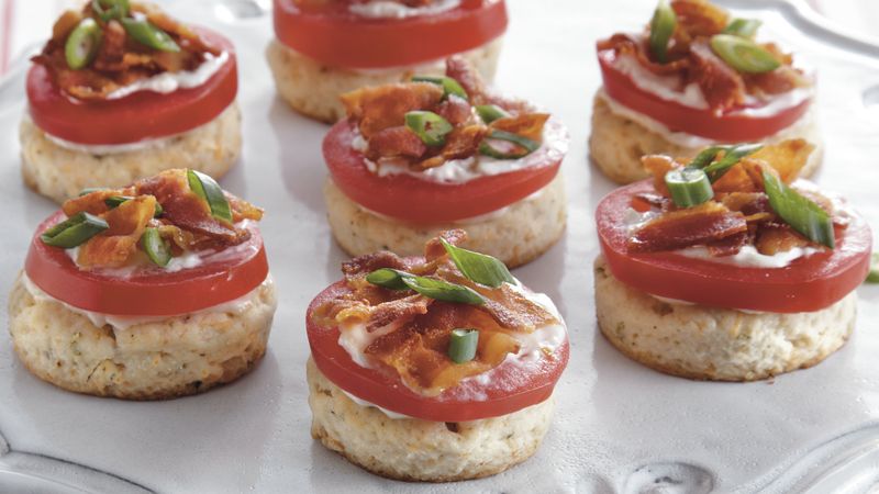 Savory Tomato Bacon Biscuit Bites Recipe - BettyCrocker.com