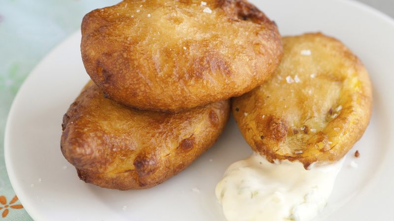 Beer-Battered Squash Chips with Lemon Mayonnaise