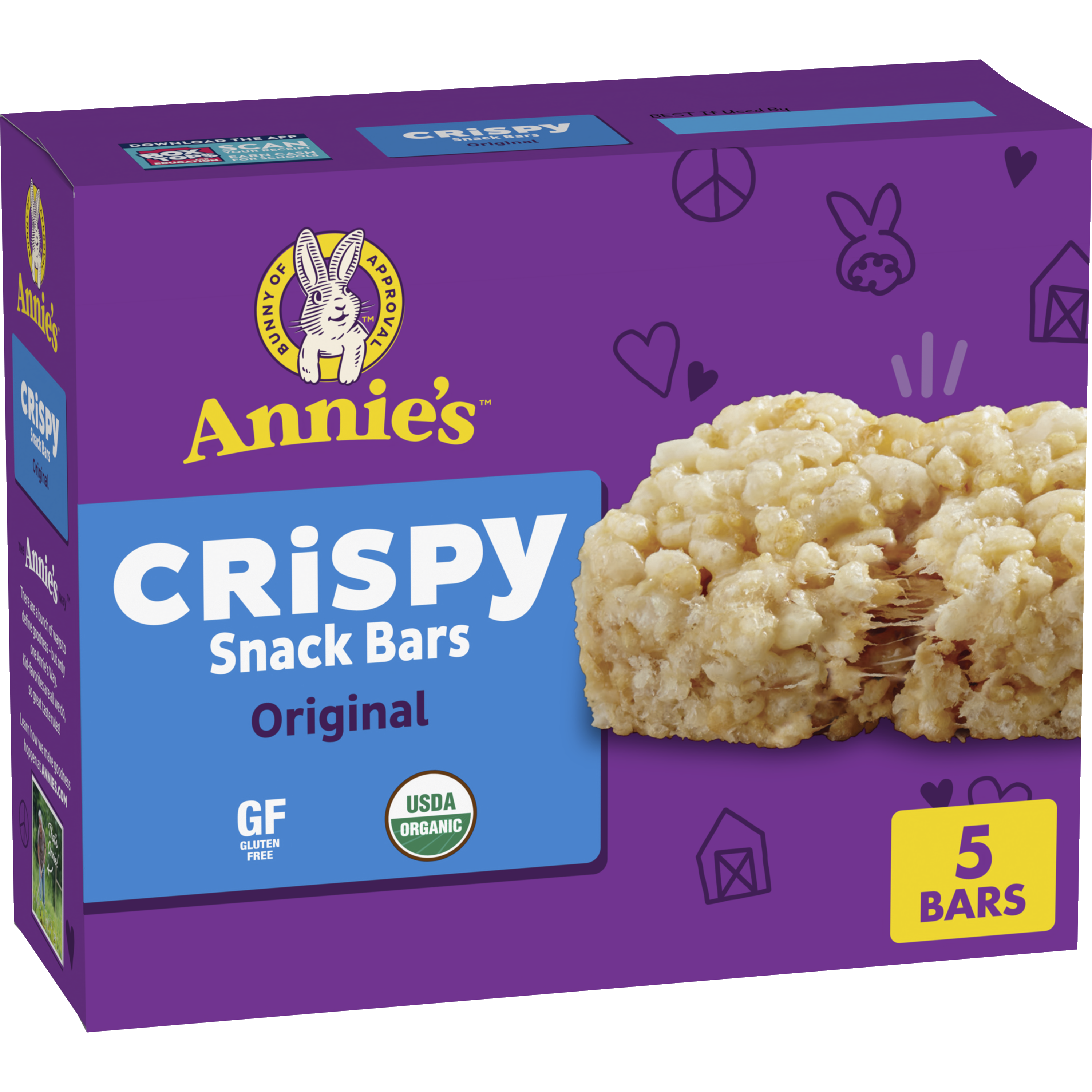 Annie's Homegrown Organic Original Crispy Snack Bars