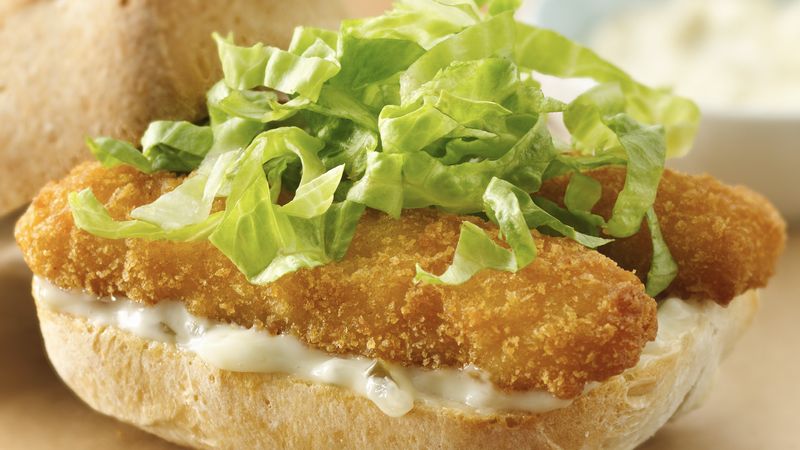 Baked Fish Stick Sandwiches