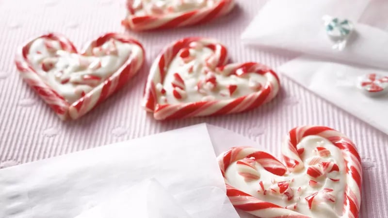 Peppermint-Bark Hearts