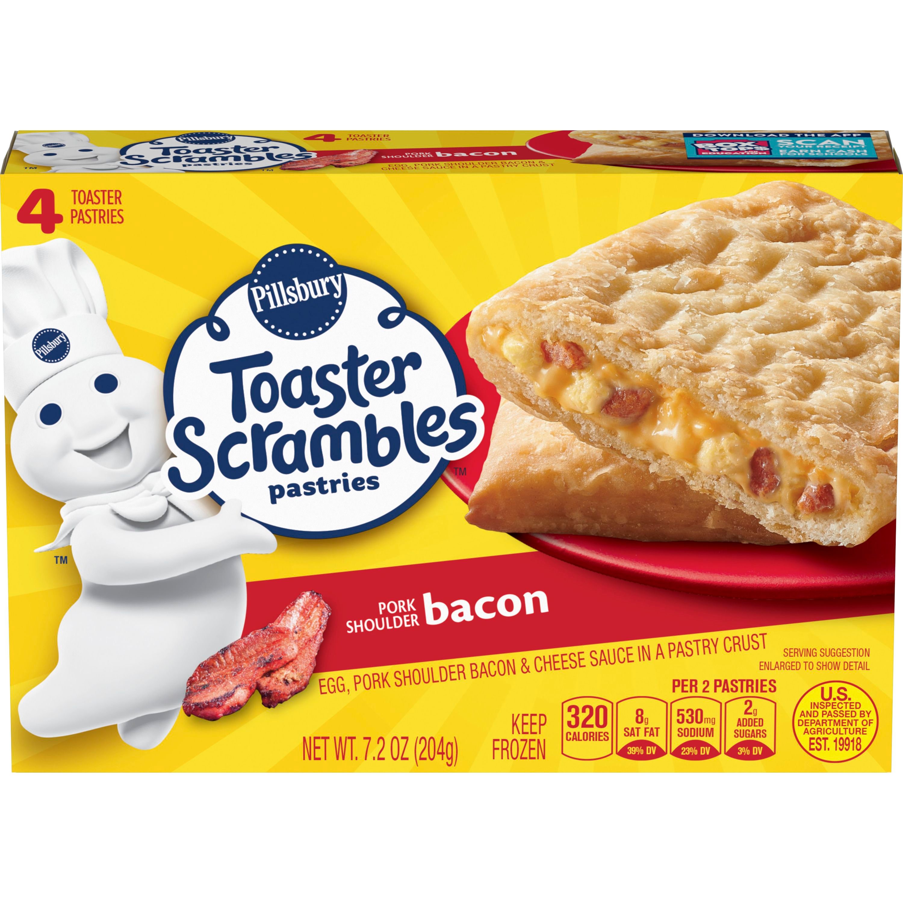 Pillsbury™ Bacon Toaster Scrambles - Front