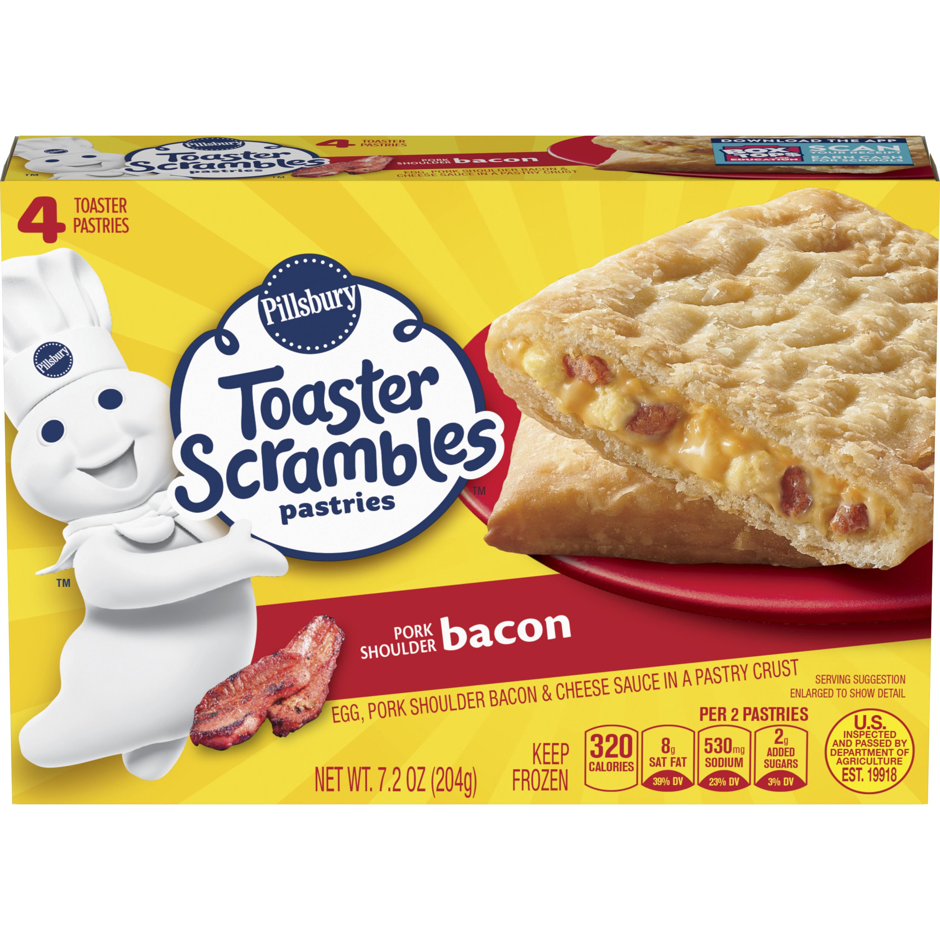Pillsbury™ Bacon Toaster Scrambles - Front