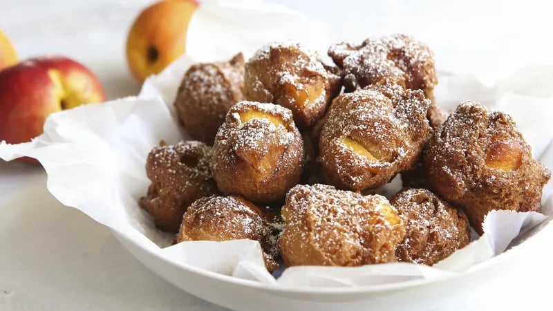 Peach-Cinnamon Fritters