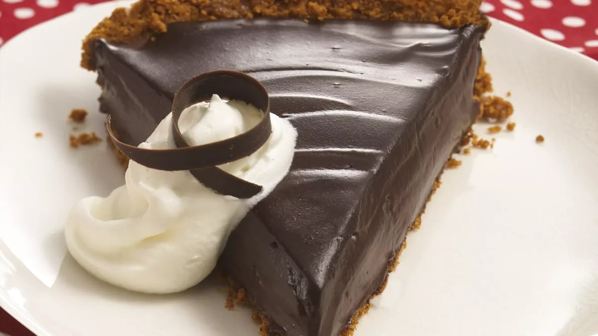 Creamy Dark Chocolate Pie