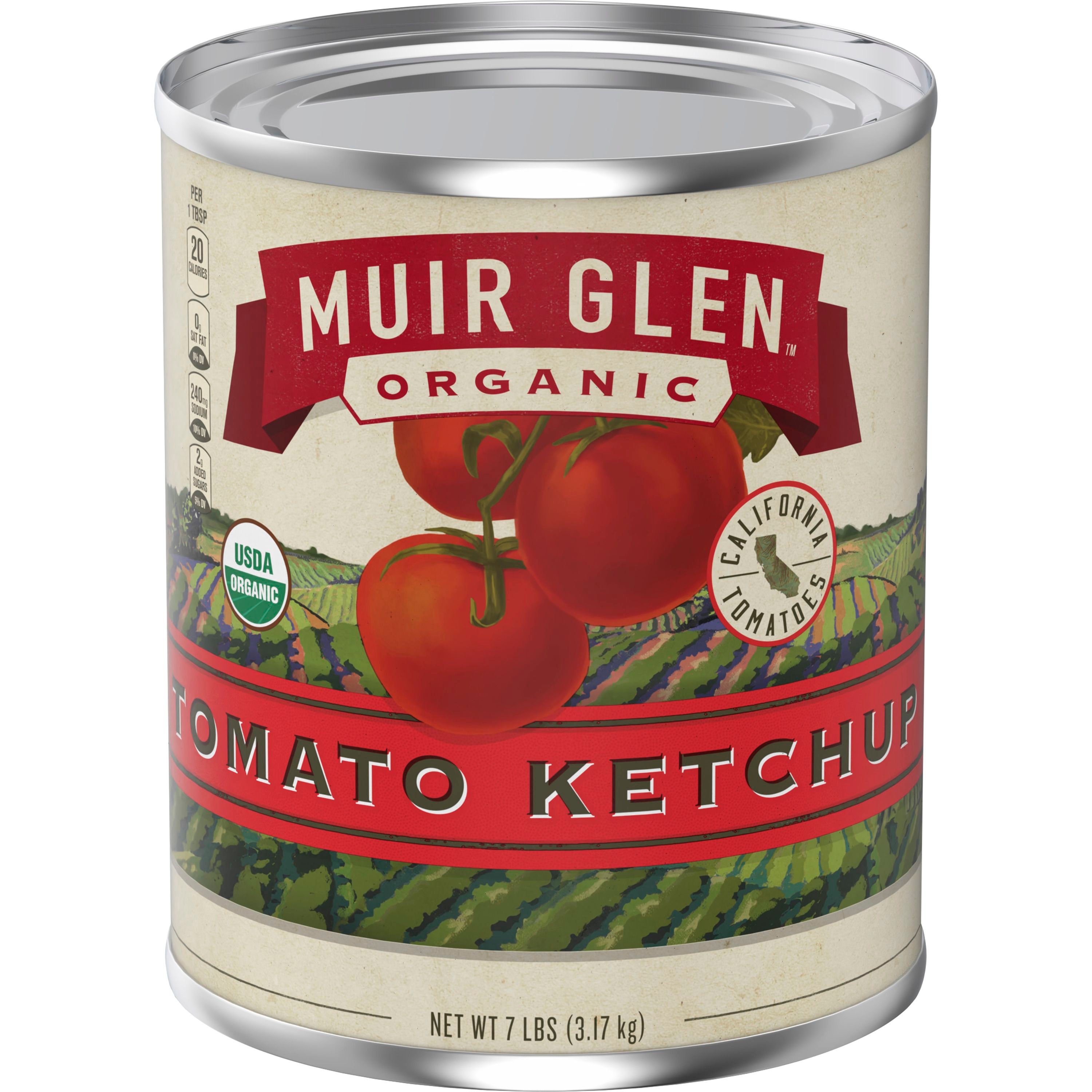 Front - 3D Muir Glen(TM) Organic Canned Vegetables Bulk Tomato Ketchup (6 ct) 7 lb