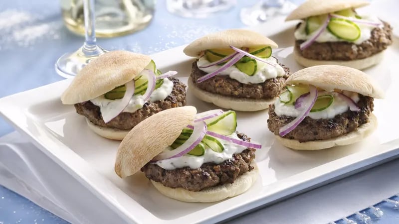 Mini Greek Burgers