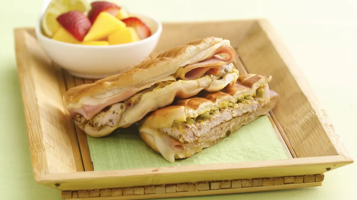 Grilled Cuban Pork Pressed Sandwiches