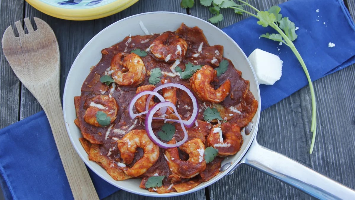 Shrimp Chilaquiles