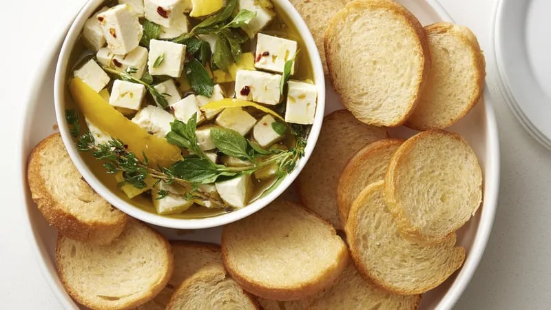 Lemon-Herb Marinated Feta