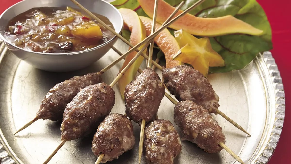 Ground Turkey Skewers