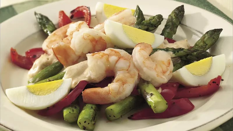 Shrimp and Fresh Asparagus Salad