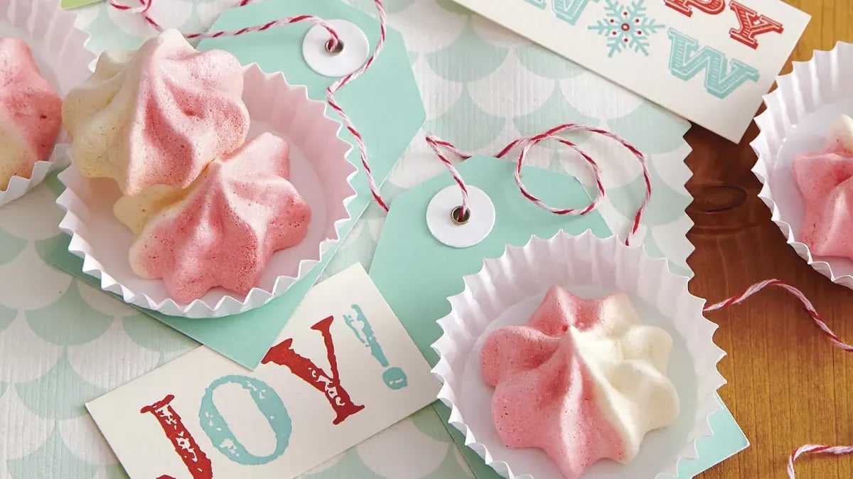 Peppermint Meringues