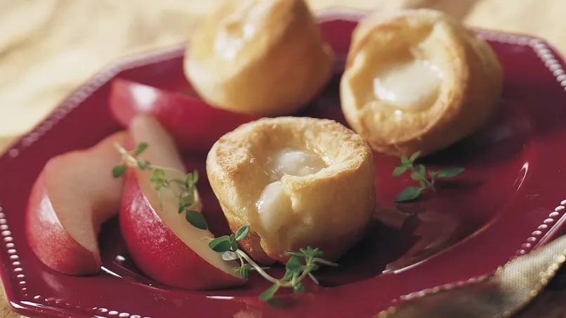 Fireside Popovers with Brie