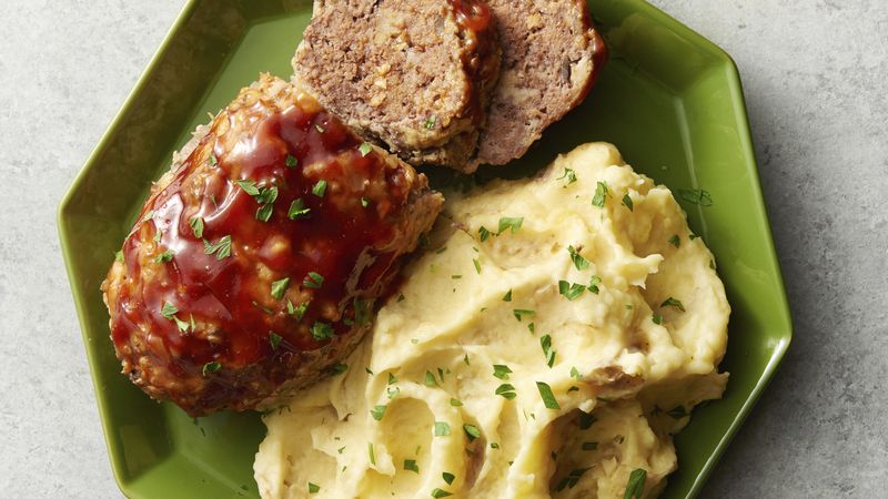 Instant Pot™ Meat Loaf with Rustic Mashed Potatoes