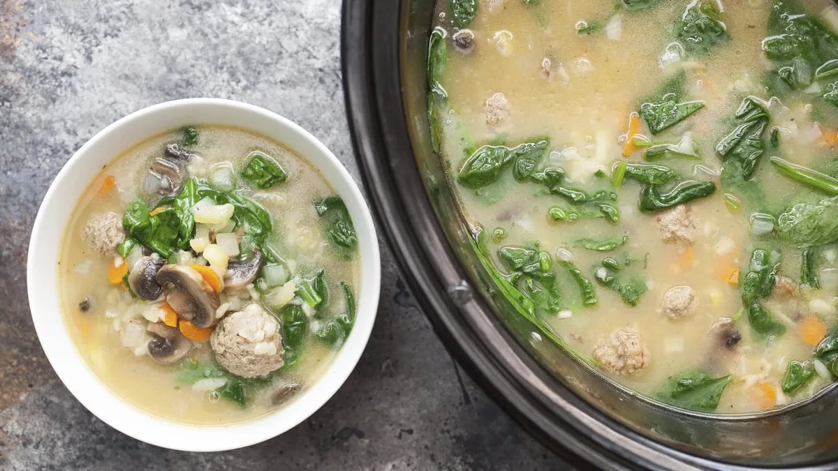 Slow-Cooker Italian Wedding Soup