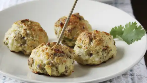 Pistachio White Cheddar Cheese Balls