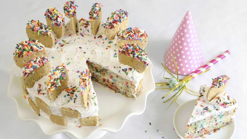 Layered Confetti Celebration Cake