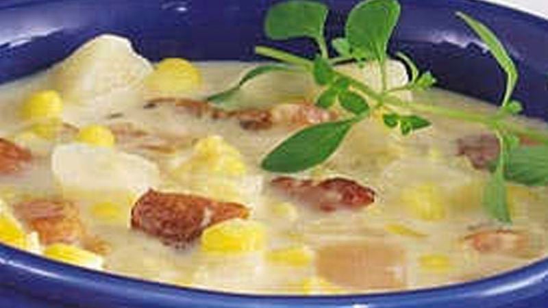 Slow-Cooker Potato and Double-Corn Chowder