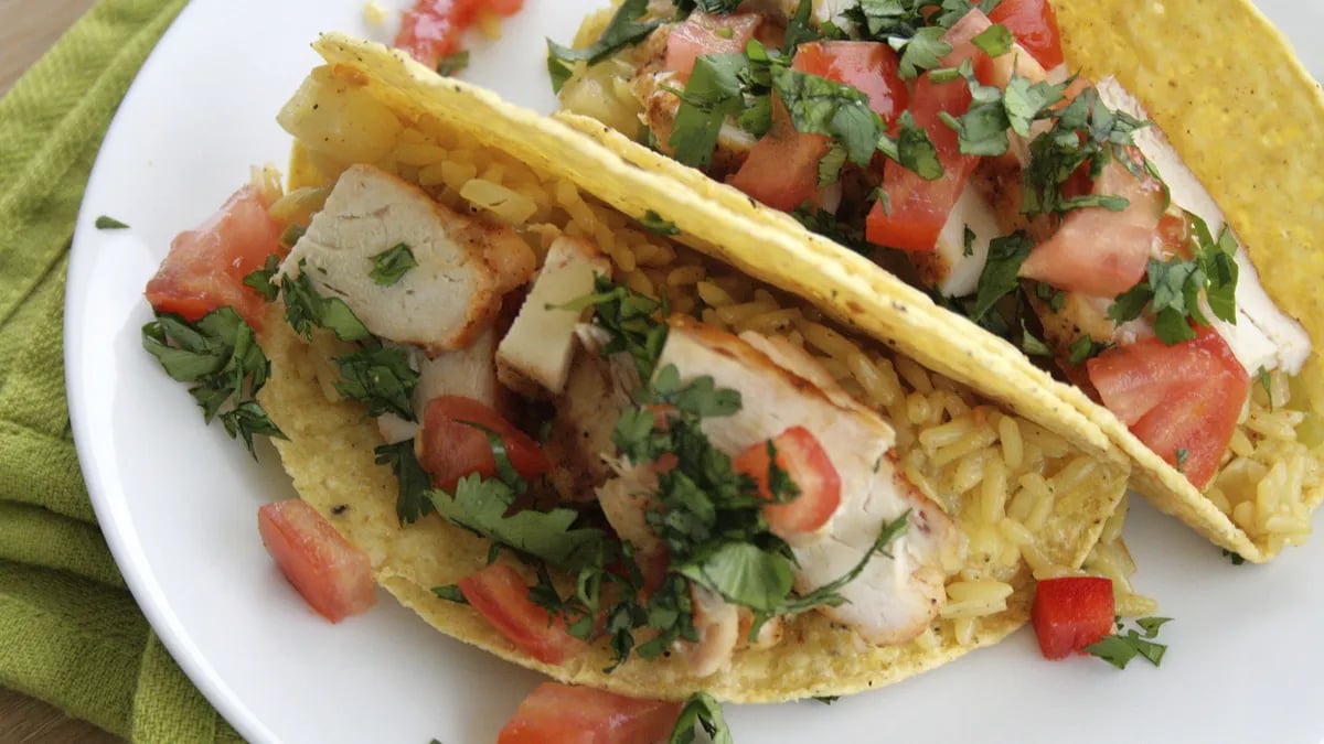 Fajita Grilled Chicken Stuffed Tacos