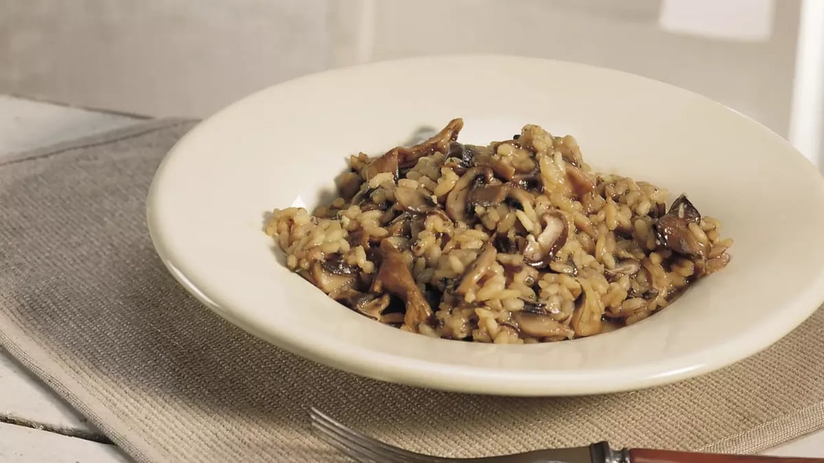 Three-Mushroom Risotto