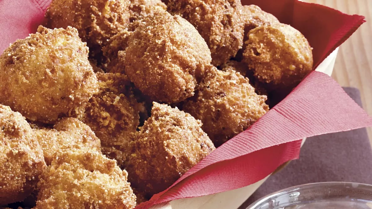 Bacon-Cheddar Hush Puppies