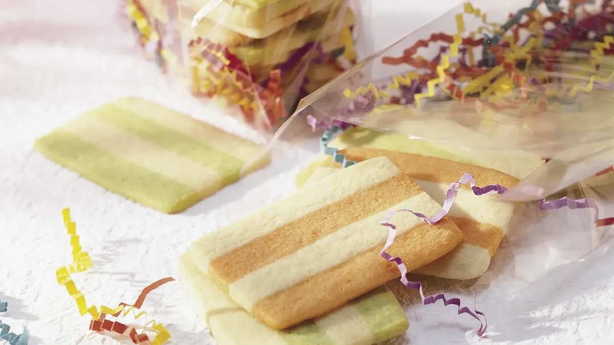Easy Ice Box Striped Cookies