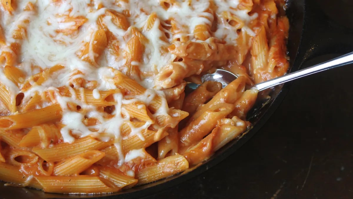 Baked Penne Pasta Skillet