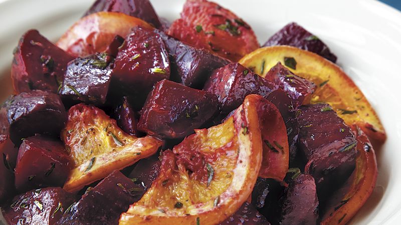 Roasted Beets and Oranges with Herb Butter
