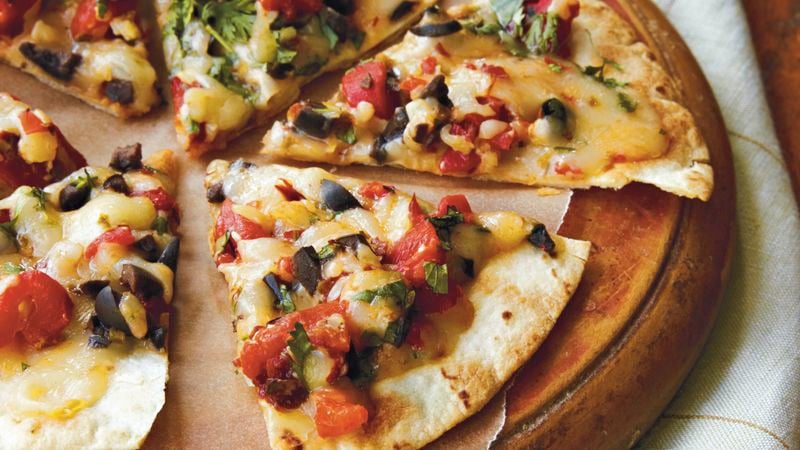 Open-Face Chile-Cheese Quesadillas