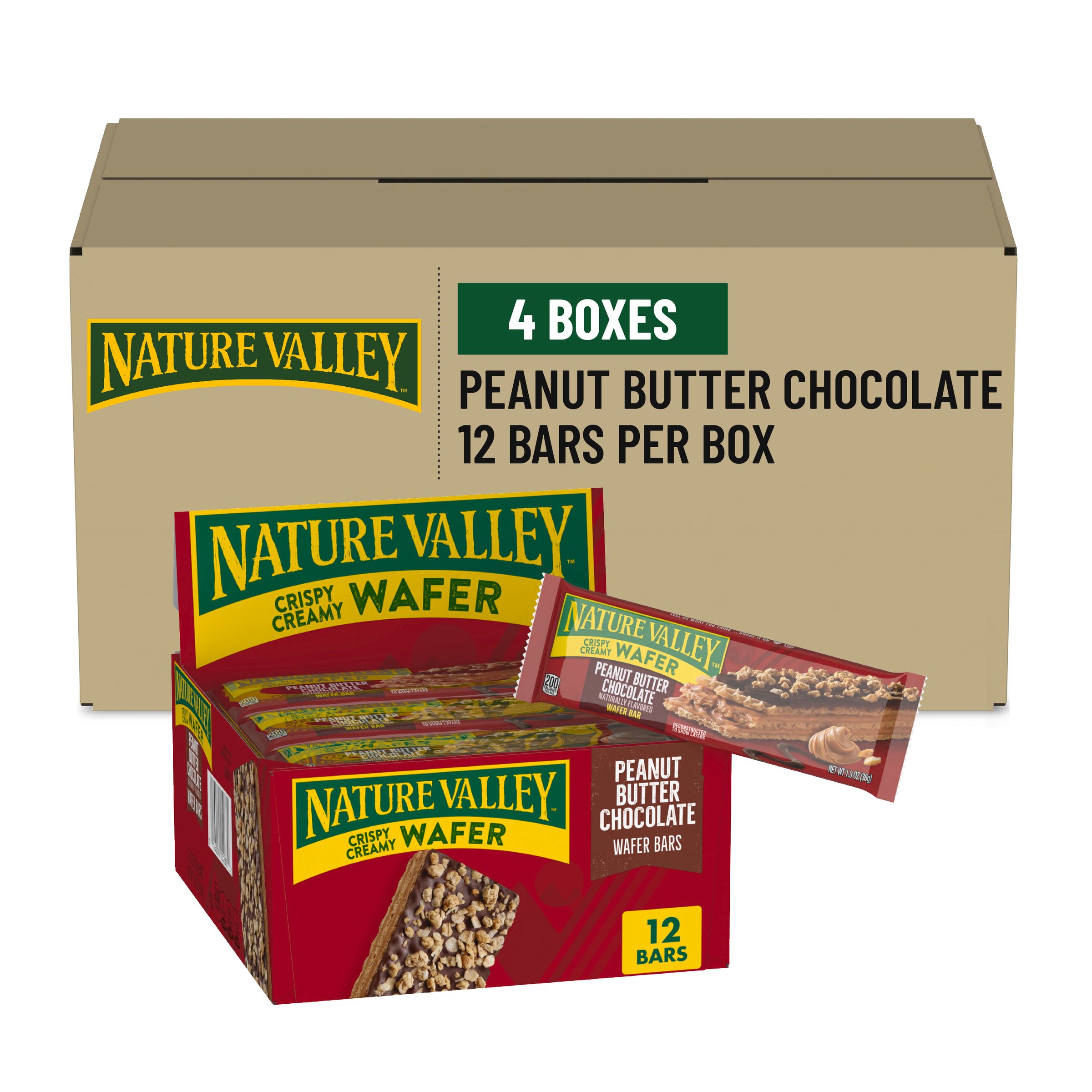  Case Optimized Hero Nature Valley(TM) Wafer Bar Peanut Butter Chocolate (12 ct) 1.3 oz