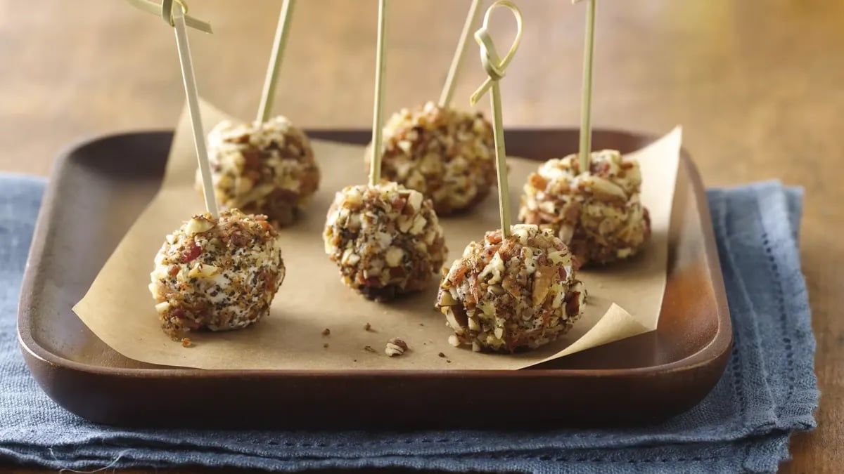 Goat Cheese and Bacon Pops