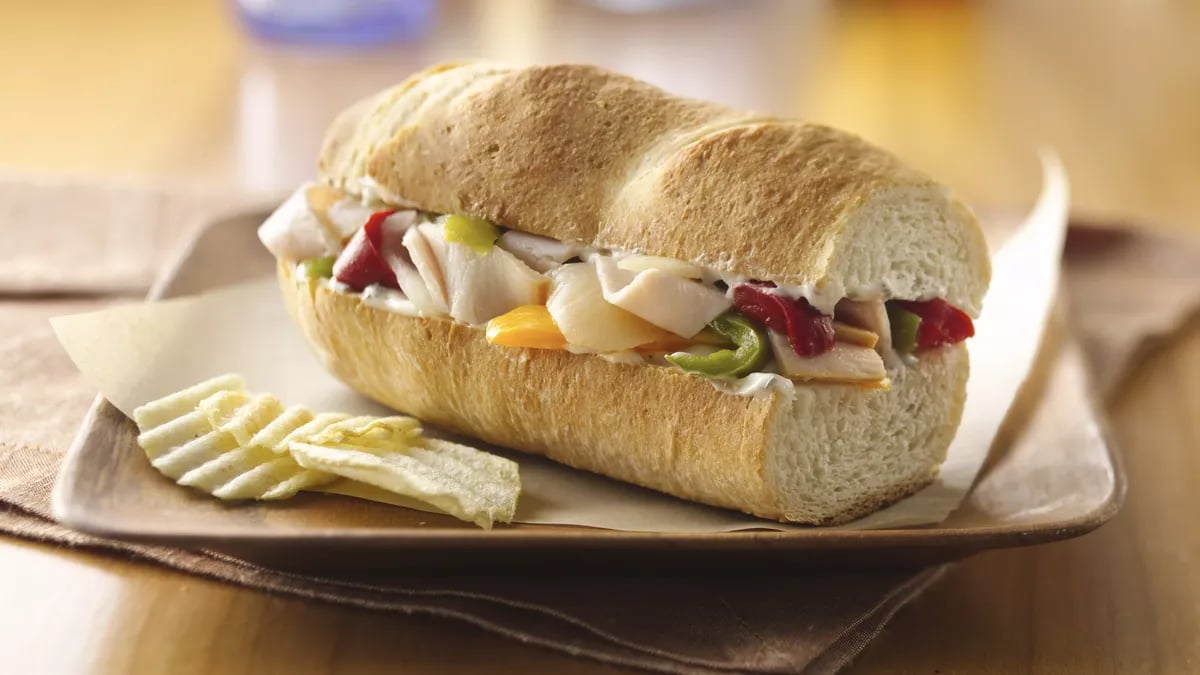 Turkey and Pepper Hoagies