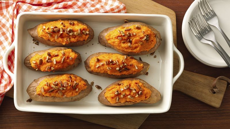 Make-Ahead Baked Sweet Potatoes
