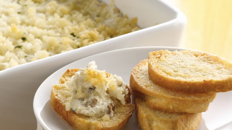 Baked Clam Dip with Crusty French Bread Dippers