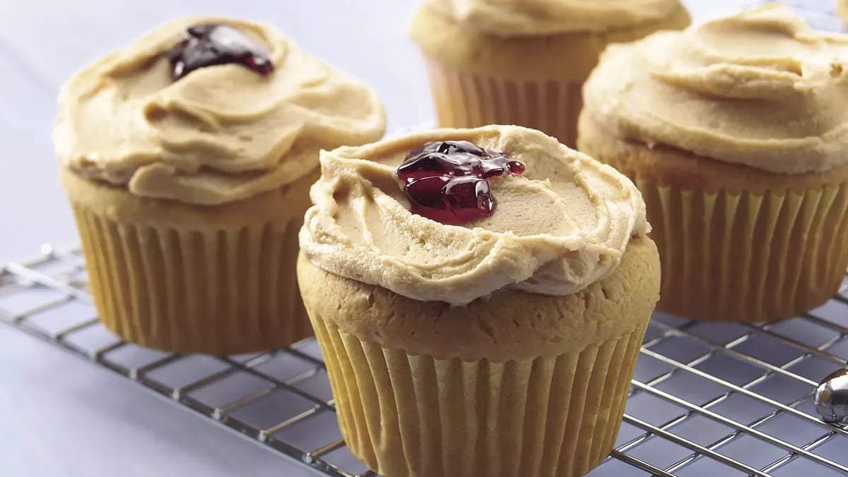 PB & J Cupcakes