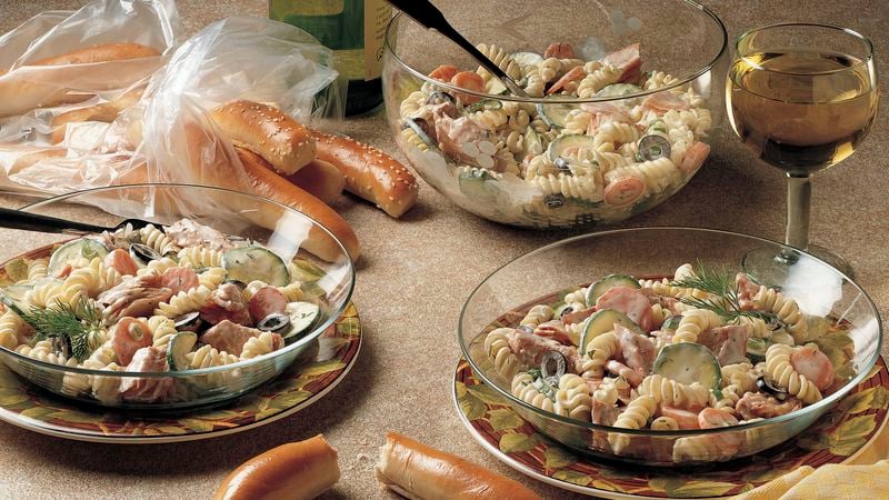 Dilled Pasta Salad with Smoked Fish