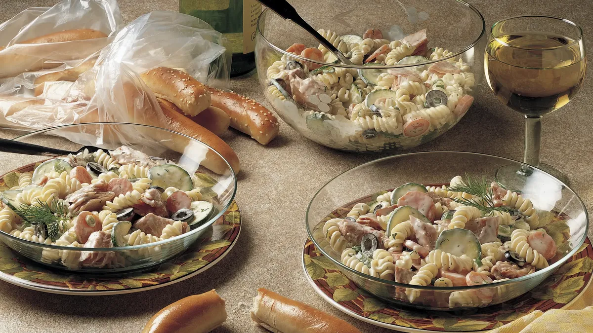 Dilled Pasta Salad with Smoked Fish