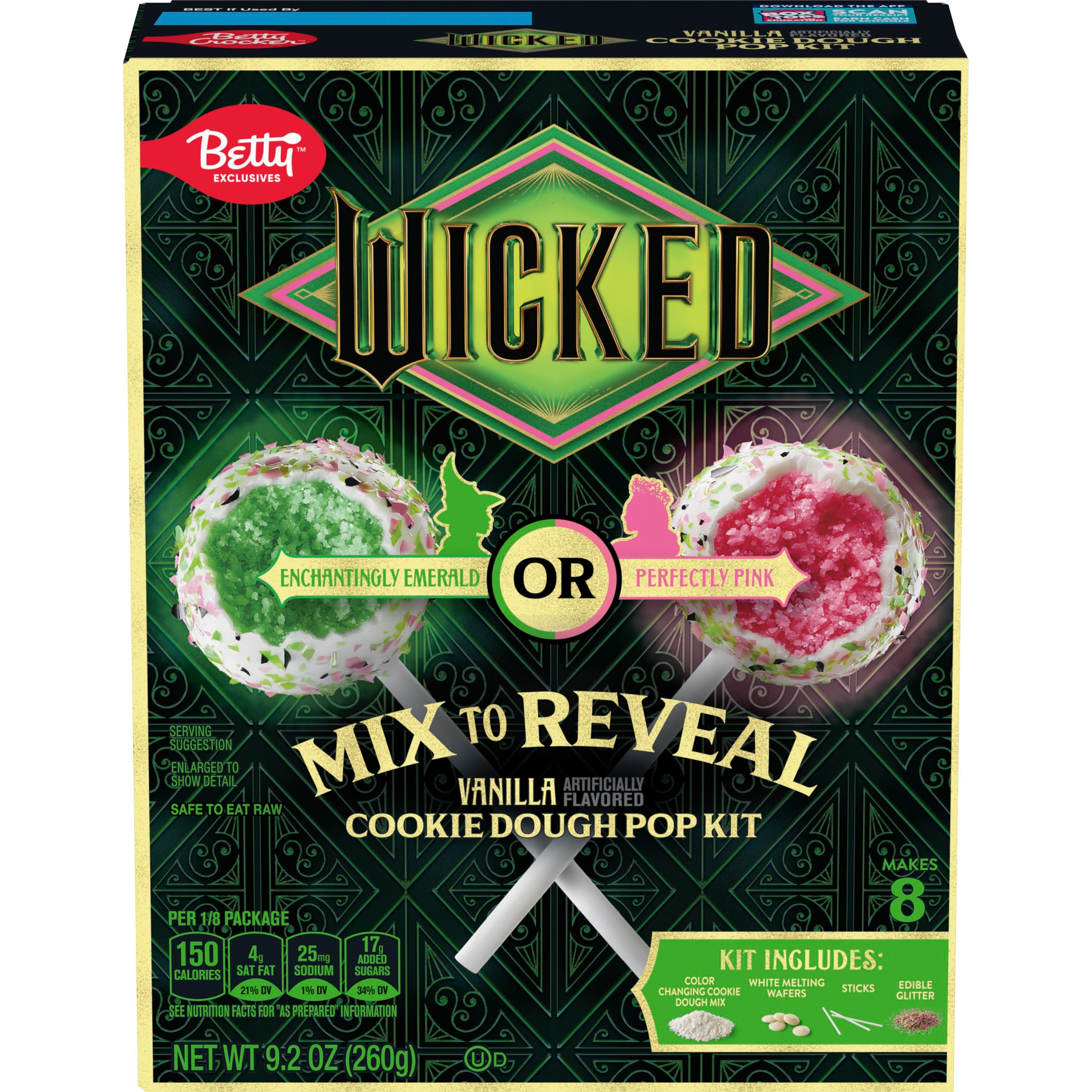 Betty Crocker Wicked Mix to Reveal Vanilla Cookie Dough Pop Kit - Front